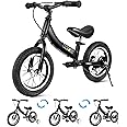 Balance Bike 2 in 1,The Dual Use of a Kids Balance Bike and Toddler Bike, for 2 3 4 5 6 7 Years Old -12 14 16 Inches with Training Theory, Brake, Pedal