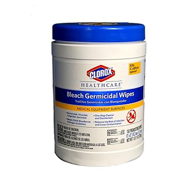 Clorox 30577 Healthcare Bleach Germicidal Wipe (150 Count)