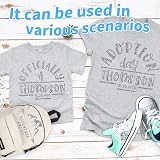 Lya Vinyl Glitter Silver Heat Transfer Vinyl 12 x 5ft HTV for Cricut Silhouette view 5