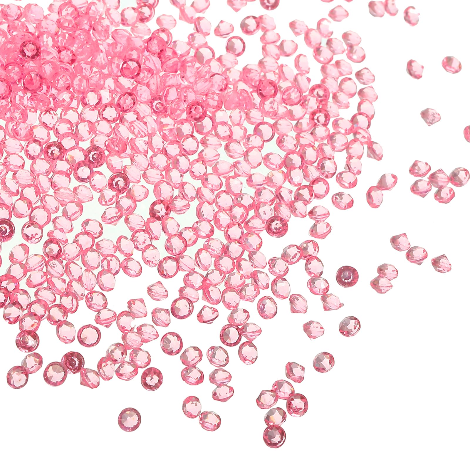 PATIKIL 6000Pcs Acrylic Wedding Diamonds 3mm Table Scatter Confetti Crystals Vase Fillers Gems for Table Centerpiece Bridal Shower Party, Pink
