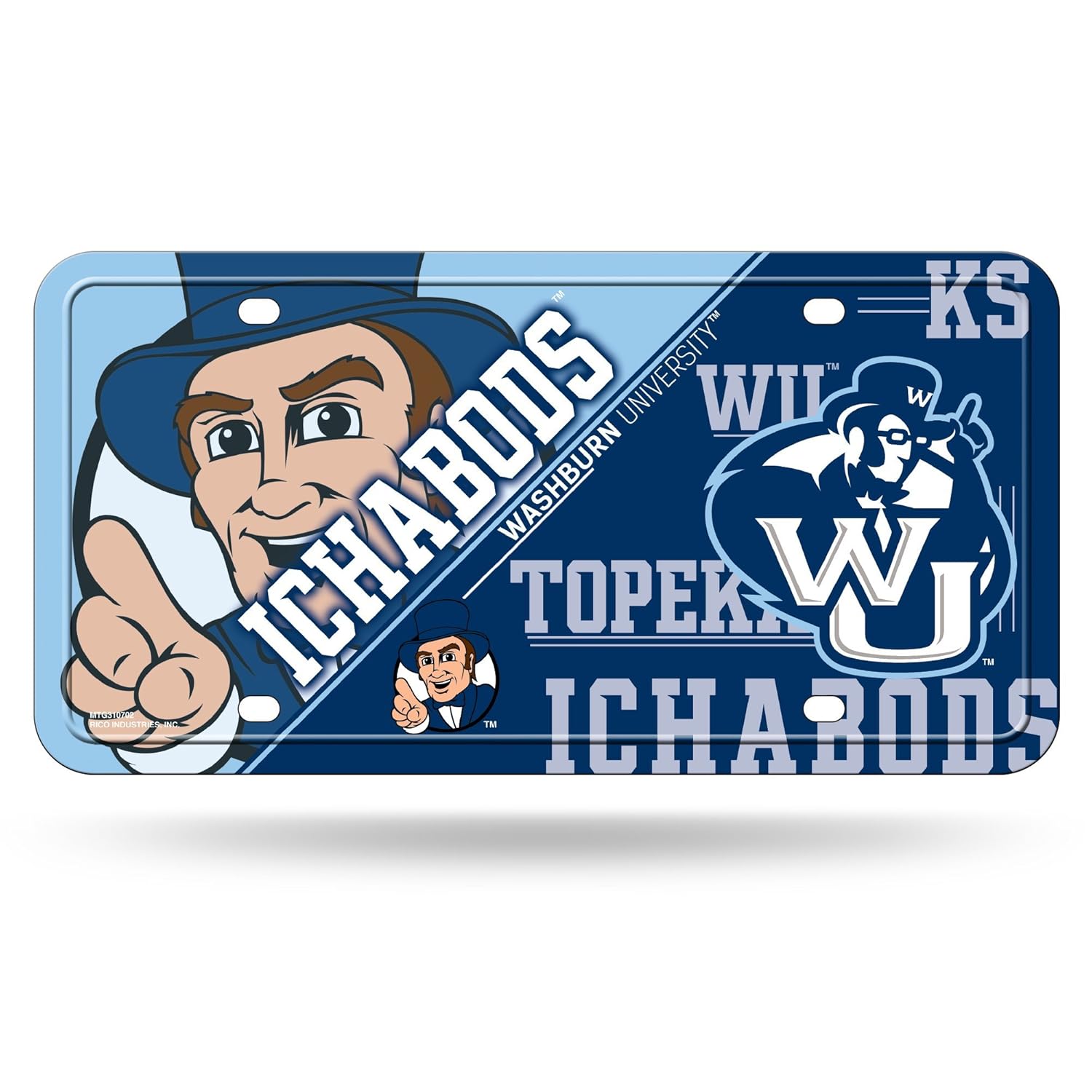 Rico NCAA Metal Auto Tag