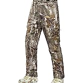 NEW VIEW Camo Hunting Pants for Men, Warm Fleece Lined, Quiet Water-Resistant Winter Clothes for Cold Weather