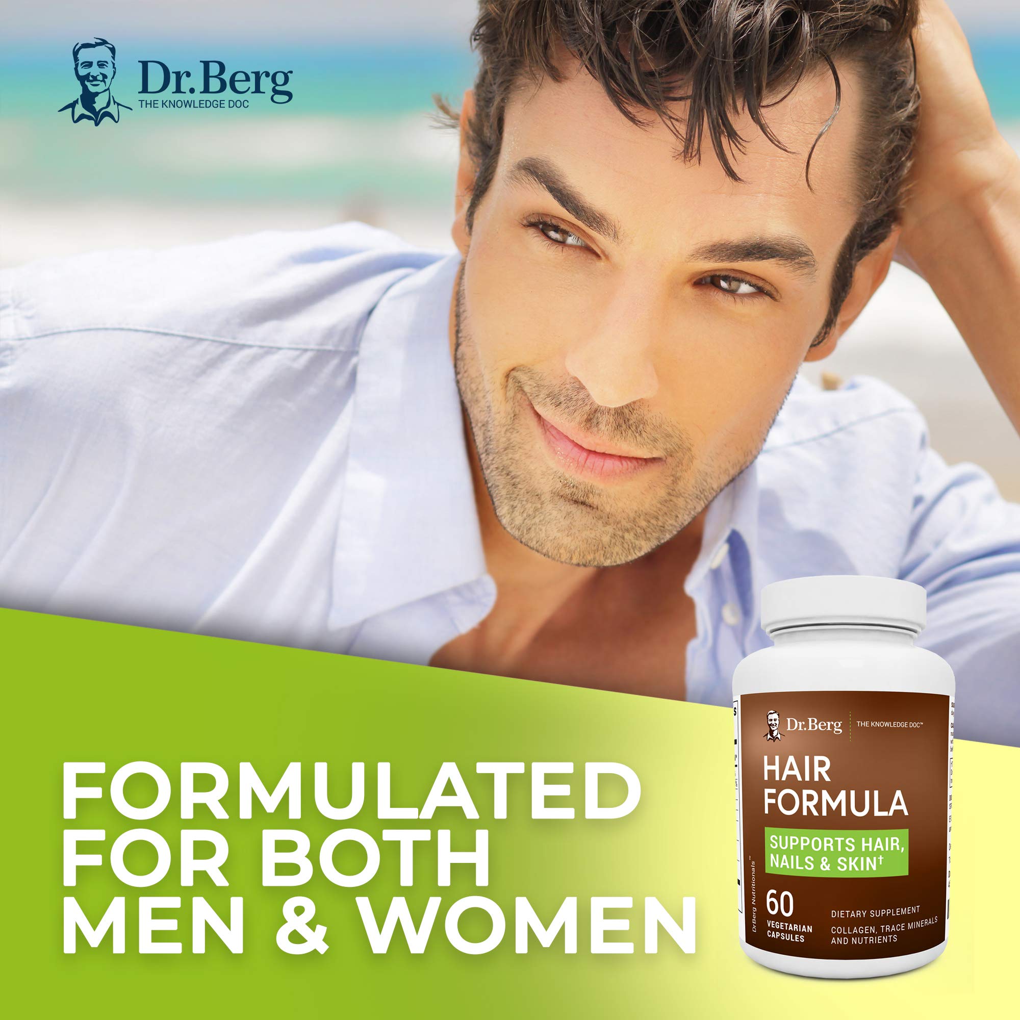 Dr. Berg’s Hair Formula Supplement Supports Healthy Hair, Nails