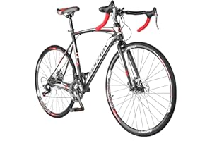 EUROBIKE Road Bike,21 Speed Bicycle with Disc Brake,700C Wheels Road Bikes for Men or Women,49cm/54cm Frame for Adult Cycling Bicycle