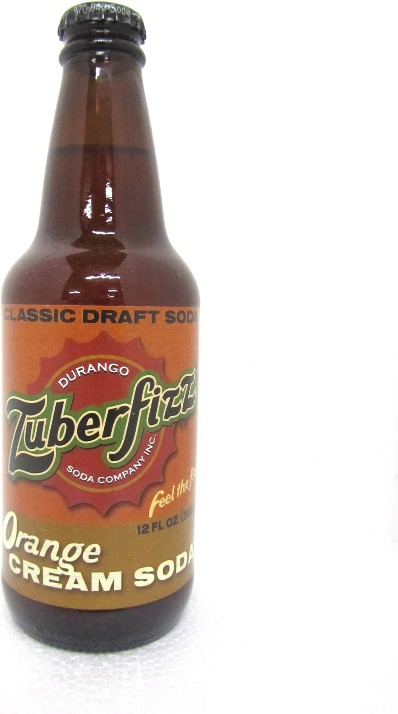 Real Soda Zuber Creamy Orange Cream Soda, 12-Count (Pack of 1)