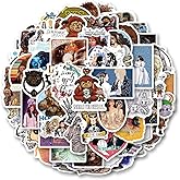 62Pcs Labyrinth Stickers Pack, Aesthetic Vinyl Waterproof Decals for Water Bottle,Laptop,Phone,Skateboard,Scrapbooking,Bumper Decor for Fans for Party Supply Decor