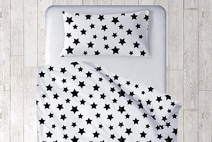 monochrome cot bed duvet cover