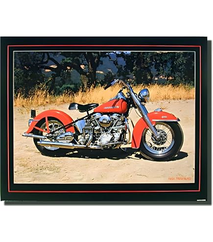Vintage Wall Decor Harley Davidson Willy's Garage Motorcycle Route