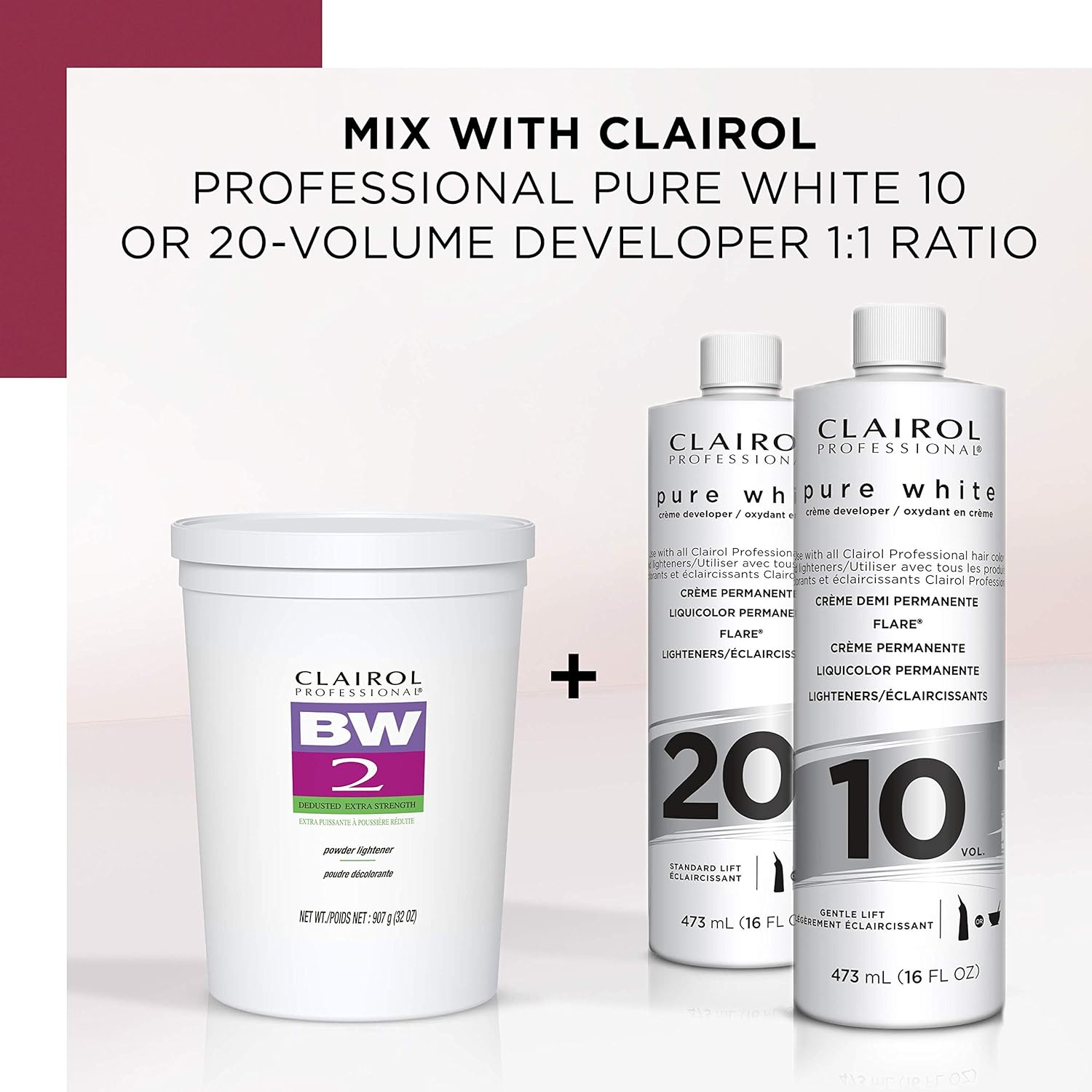 Clairol BW2 Powder Lightener for Hair Coloring, 8 oz: Beauty