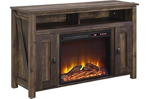 Ameriwood Home Farmington Electric Fireplace TV Console for TVs up to 50", Rustic