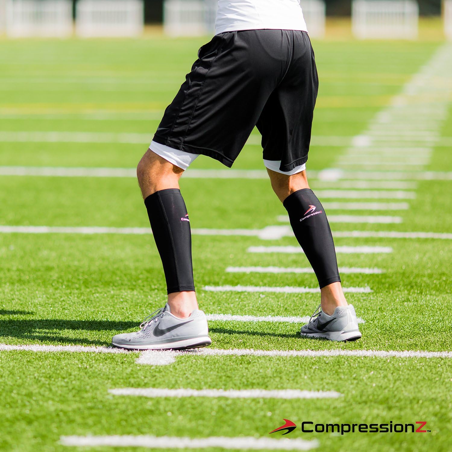 CompressionZ Calf Compression Sleeves (20-30mmhg) - Compression Socks for Shin Splints, Running, Nurses, Leg Pain & Pregnancy for Men, Women - Support Recovery and Improve Blood Circulation : Sports Padding Products : Clothing