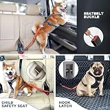 IOKHEIRA Dog Seat Belt Car Harness ISOFIX LATCH Safety Orange view 6