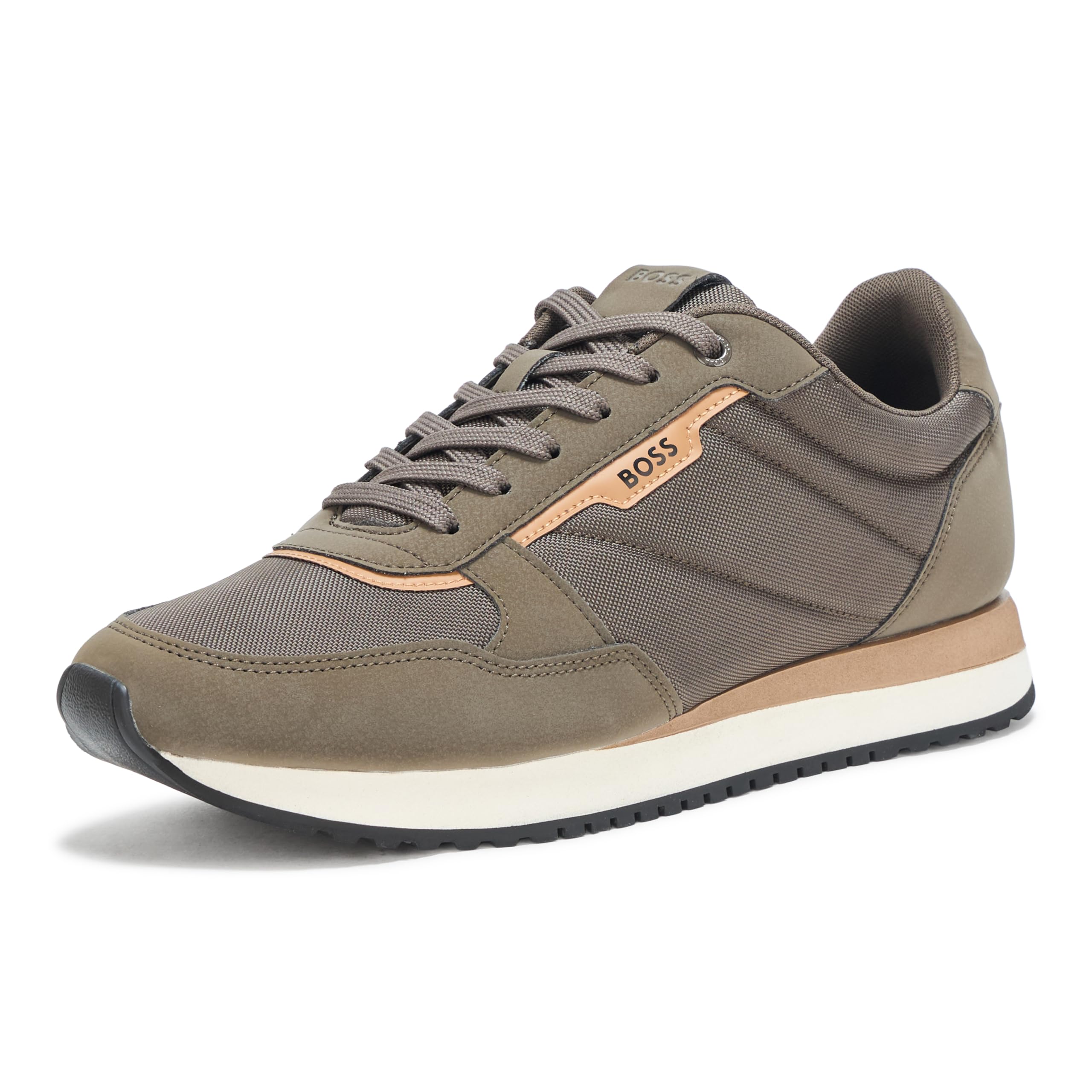 BOSS Kai Retro Style Low Profile Sneaker, Juniper, 8