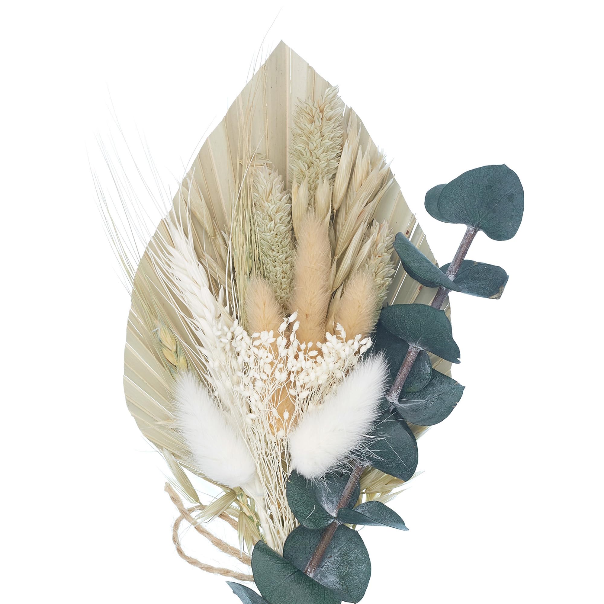 The Baked Studio - Dried Flowers For Cakes Decoration And Crafts With A Natural Palm Spear (Natural Eucalyptus)