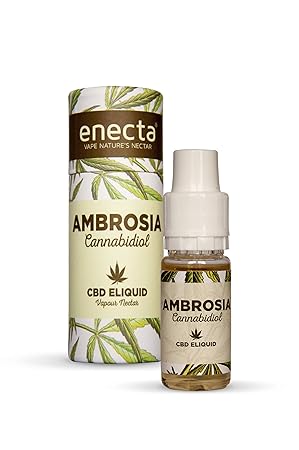 E-Liquide ENECTA - AMBROSIA - Tabac - 200mg CBD - Fiole 10 ml - sans nicotine ni tabac