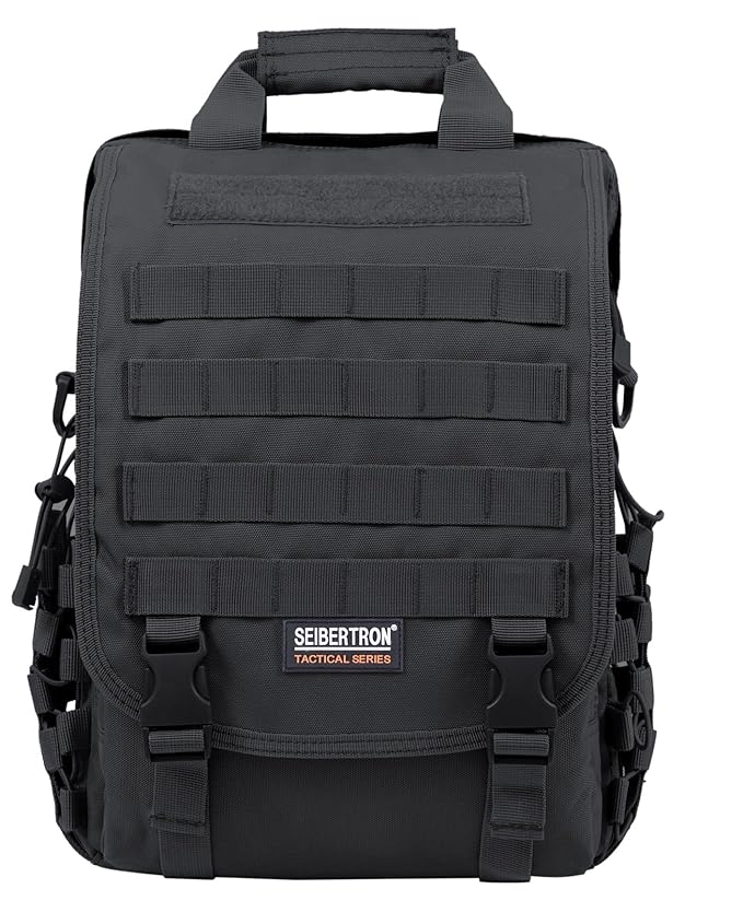 Seibertron Waterproof Molle Tactical 15.6"(inch) Laptop Sling Bag