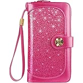 Coco Rossi Wallets for Women Multi Card Holder Wallet Clutch Wallet Card Holder Organizer Ladies Purse with Wrist strap Purse