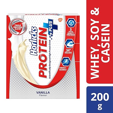 Horlicks Protein+ Health and Nutrition Drink Refill Pack-200 g (Vanilla)