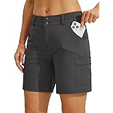 Willit Women's Golf Hiking Shorts Cargo Quick Dry Athletic Shorts Casual Summer Shorts with Pockets 7"