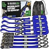 Rhino USA Ratchet Straps Tie Downs (4-Pack) - 1