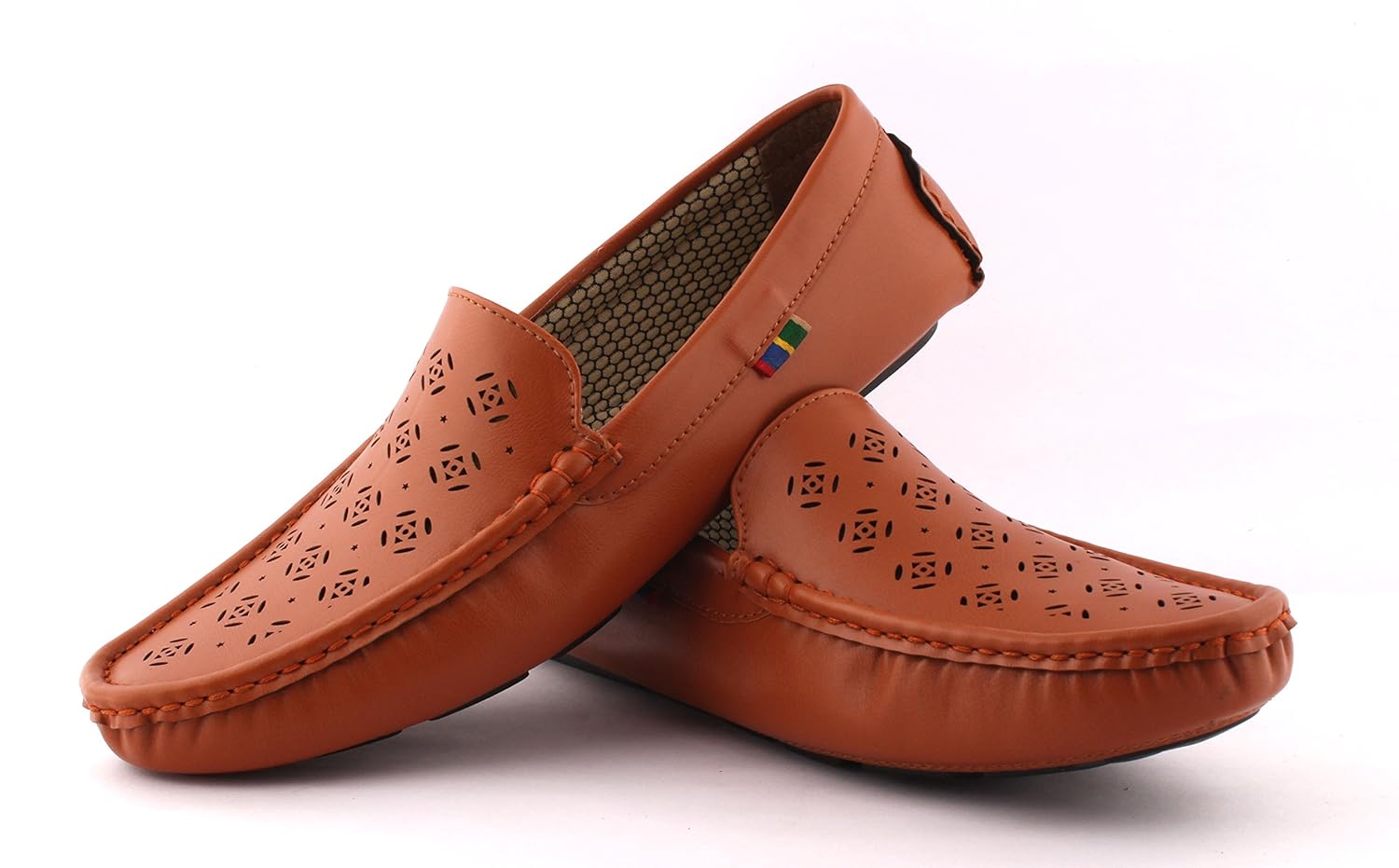 alestino unisex aorfeo cat drift tan loafers-10 uk/india (44 eu)(l07 10)