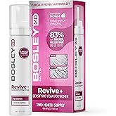 BosleyMD Women's Revive + Densifying Treatment Foam – Drug-Free Hair Thinning Treatment with YuvaBio® Y100™, Biotin & Pumpkin Seed Oil – 60-Day Supply, 2.11 oz