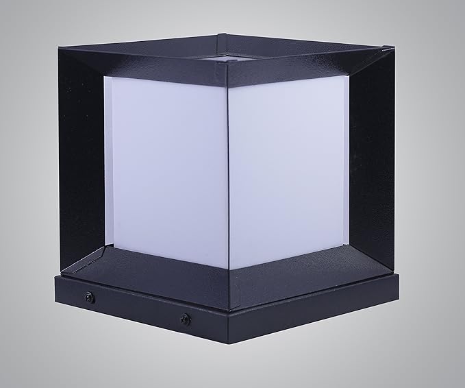 Lite&Lights Glass B22 Gate/Garden/Pillers Lights (Black)