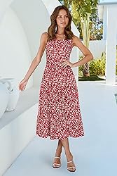 STYLEWORD Women's Casual Summer Tank Dress Crewneck