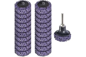 NANNINGO 21PCS 2" Quick Change Easy Strip Discs Angel Die Grinder Attachments Kit for Strips Paint, Cleans Welds Rust Removal Wheel Scale and Oxidation