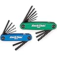 Park Tool FWS-2 Fold-Up Wrench Set Tool,Blue/Green