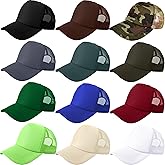 SGBETTER 12 Pack Child Trucker Hats Bulk DIY Sublimation Baseball Cap Blank Mesh Trucker Cap for Kids Summer Outdoor Sports