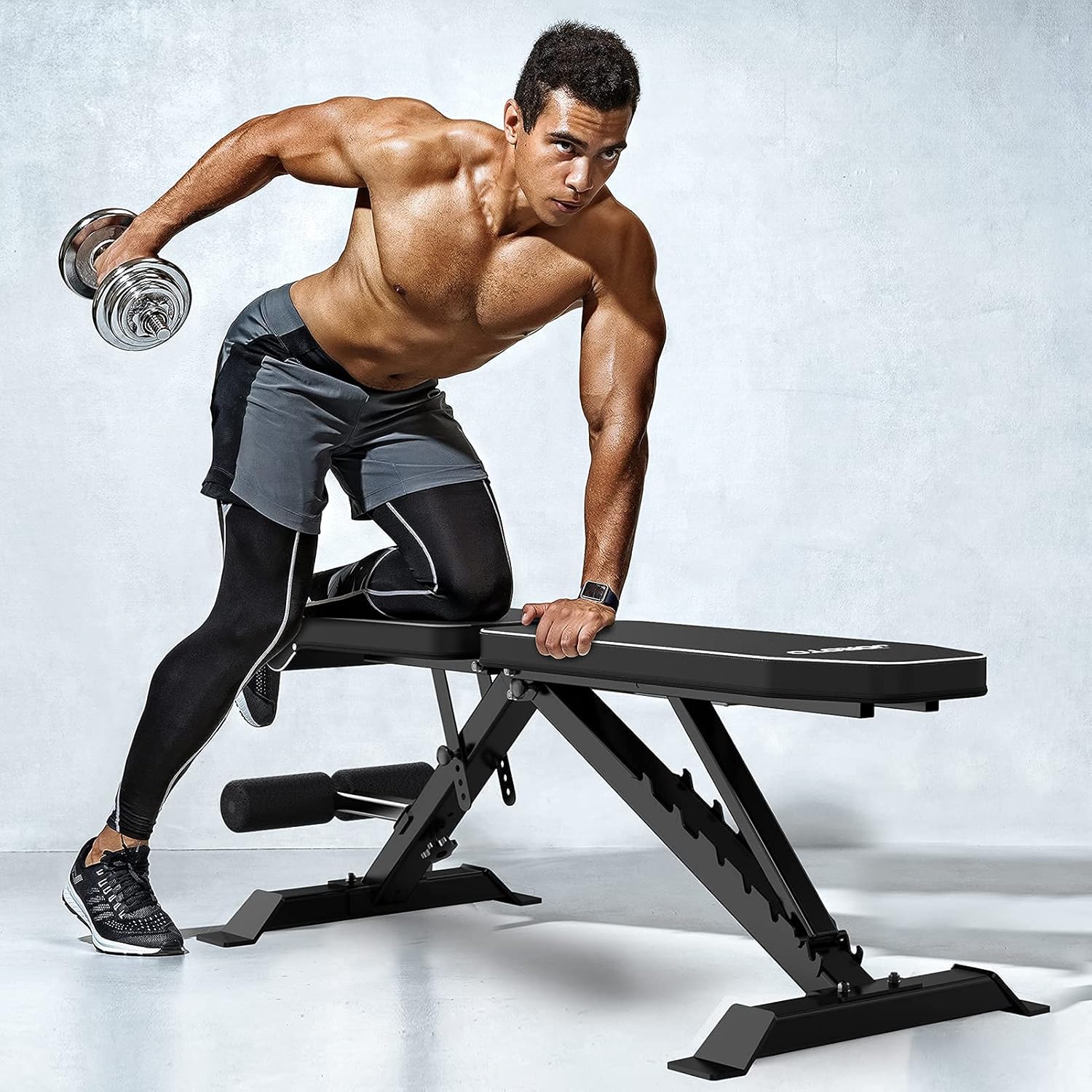 JOROTO Adjustable Weight Bench Workout Bench for Full Body Foldable Multi-purpose Strength Training Incline Decline Exercise Bench Press for Home Gym, 700lbs Capacity : Sports & Outdoors