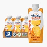 Odwalla 100% Pure Orange Juice No Pulp, No Added Sugar - 16 fl oz (12 Pack) | 100% Juice, Not from Concentrate, No Artificial Ingredients, No Preservatives, Resealable