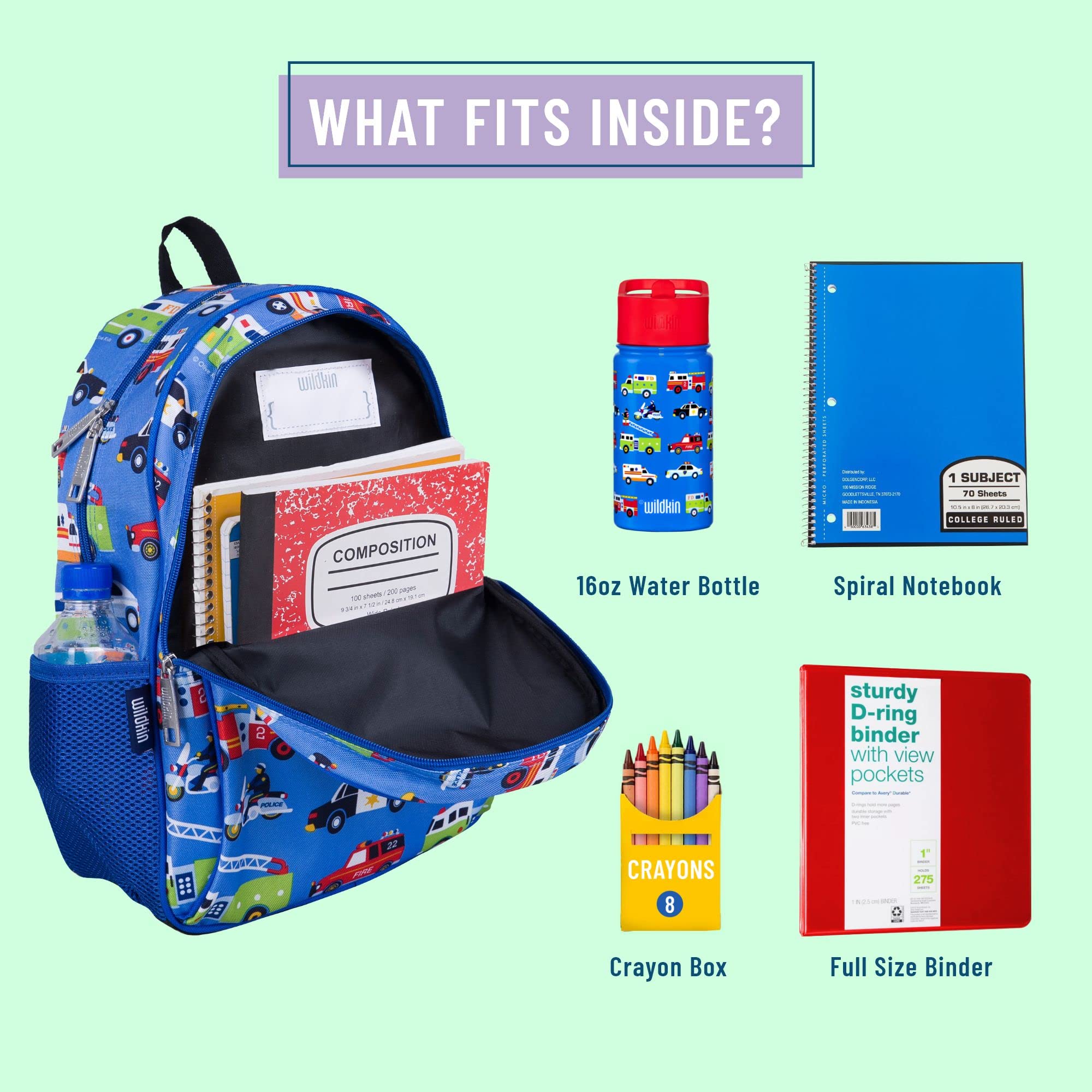 15-Inch Kids Backpack for Boys & Girls, Perfect for Early Elementary, Backpack for Kids Features Padded Back & Adjustable Strap, Ideal for School & Travel Backpacks (Heroes)