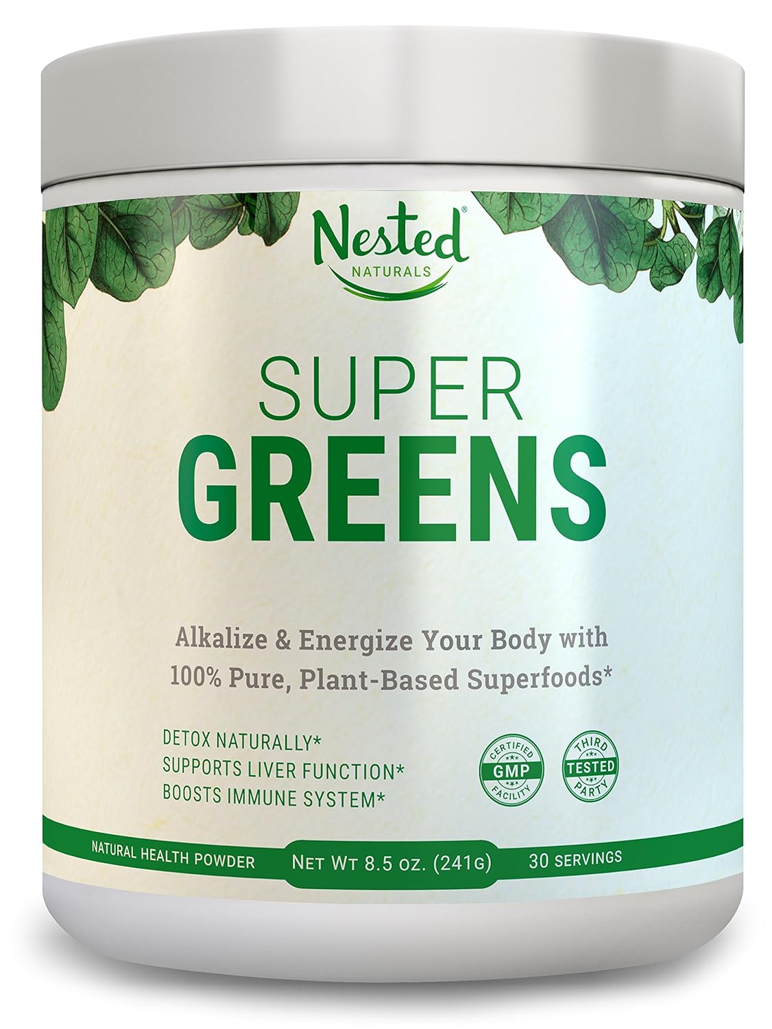 SUPER GREENS | #1 Green Veggie Superfood Powder | 20...