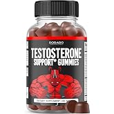Testosterone Gummies for Men (60 Count) Testosterone Supplement for Men - Premium Test Booster - Support Strength, Stamina, Drive &amp; Performance - Third Party Tested, Non-GMO, Vegan Safe &amp; Made in USA