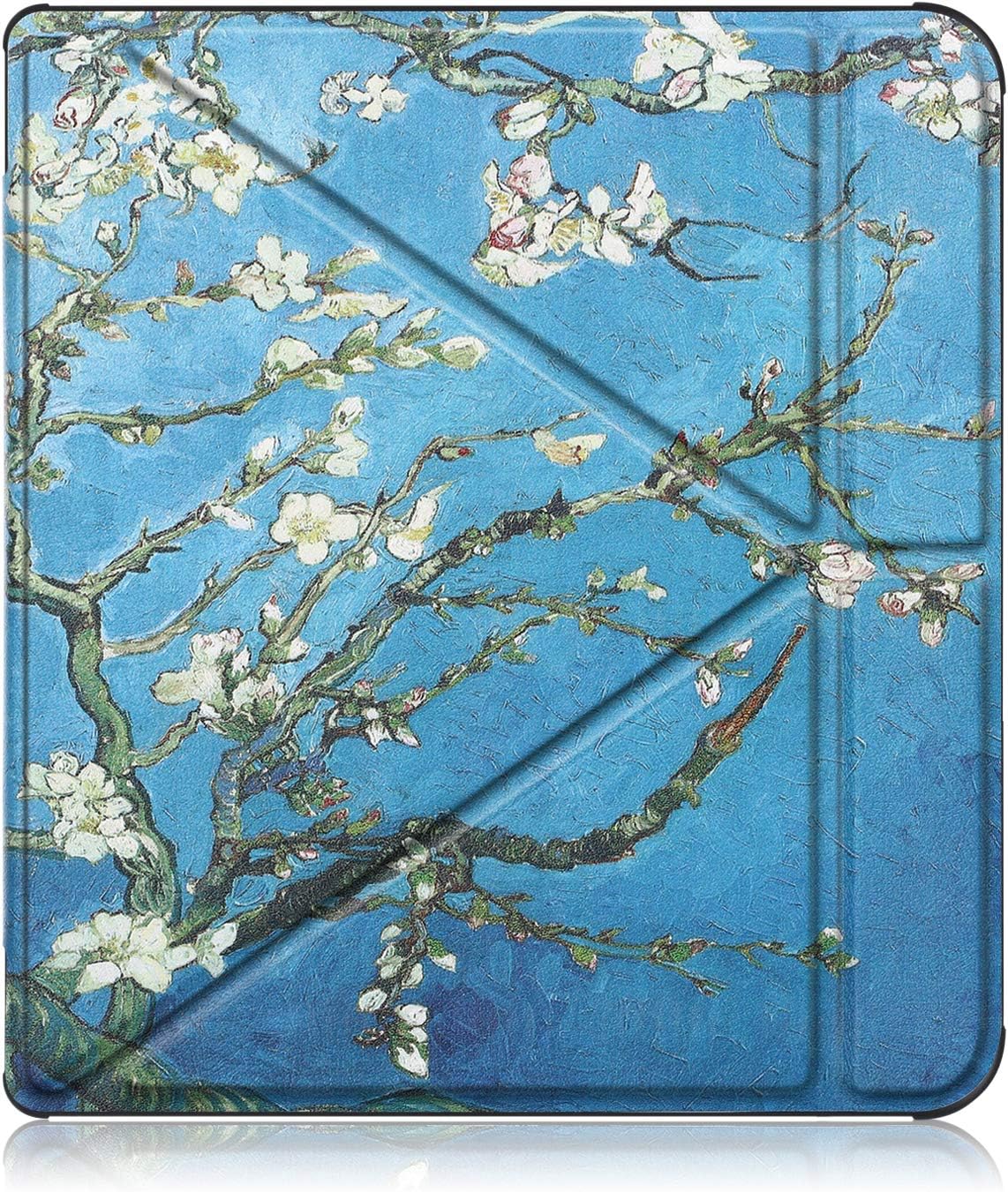 XBE Soft TPU Case for Kobo Forma 8 inches Ultra Slim Lightweight Standing Sleep Cover,Flower