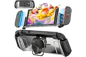 daydayup Carrying Protective Case Compatible with Nintendo Switch 2, Dockable Switch 2 Cover with Detachable Metal Bracket and Strap for Power Bank, Comprehensive Protection