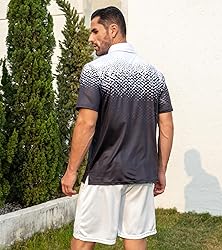 uideazone Mens Golf Shirts Short Sleeve 3D Print