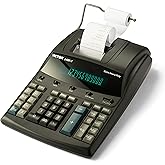 Victor Extra Heavy Duty 12-Digit Commercial Printing Calculator (1460-4) | Fast 4.6 Lines-Per-Second Two-Color Printer with 17mm Fluorescent Display, Plastic Enclosure, 8.6 x 12.5-Inches, Black