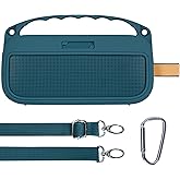 Lebakort 2nd Gen Silicone Cover Compatible with Bose SoundLink Flex 2nd Gen/Bose SoundLink Flex Portable Speaker (Twilight Blue Cover)