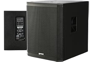 GEMINI SOUND Gemini Powered PA Subwoofer with Bluetooth – 2400W 18 Inch Active Professional Subwoofer, Class-D Bass Speaker for DJs, Live Sound, Stage & Event