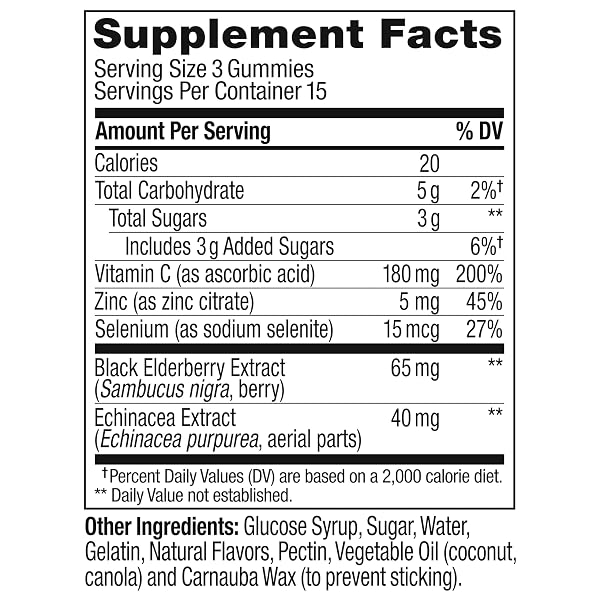 OLLY ACTIVE IMMUNITY GUMMY, IMMUNE SUPPORT SUPPLEMENT,* ELDERBERRY, ZINC, VITAMIN C, BERRY FLAVORED, 15 DAY SUPPLY – 45 COUNT