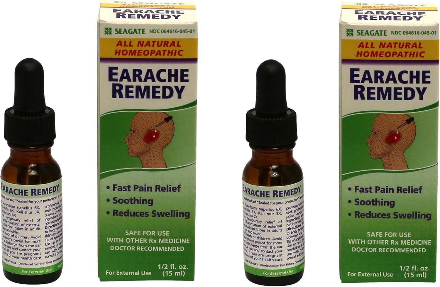Seagate Products Homeopathic Olive Leaf Extract Earache Remedy 0.5 oz (Pack of 1): Health & Personal Care