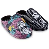 Disney Ladies Nightmare Before Christmas Slippers - Ladies Classic Jack Skellington Slip On House Slippers Slip On Slides Shoes