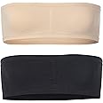 Popular Girl's Bandeau Bra with Removable Padding - Strapless Tube Bra for Girls and Teens, Seamless