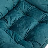 HollyHOME Armchair Comfy Chair Blue Green Steel Frame 500Lbs Living Room view 8