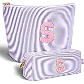 Btffitting Gifts for Girls Teens Kids - Birthday Gift for Daughter Sister Her,Travel Essentials,Teen Girl Essentials,Cute Trendy Stuff Makeup Bag Set Cosmetic Bag - Lavender,S