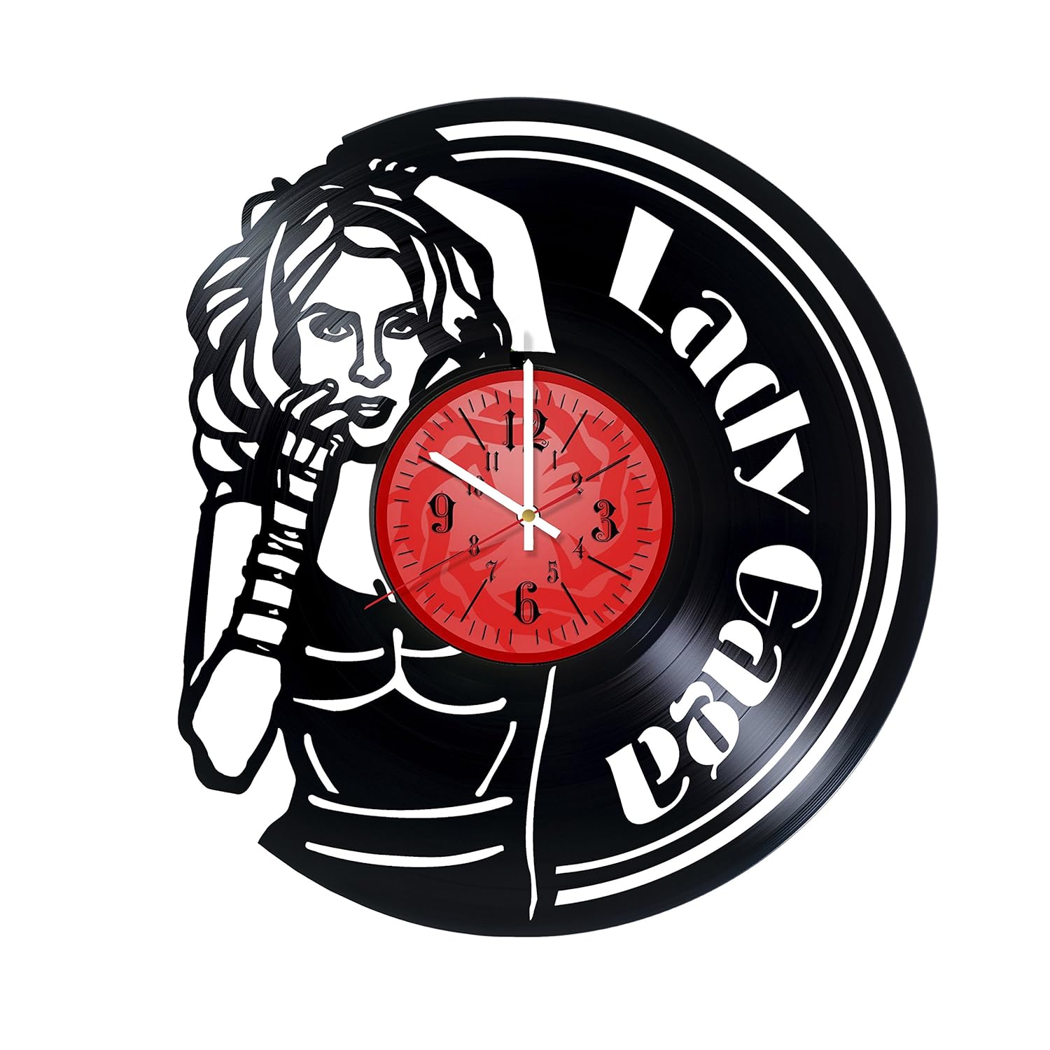 Amazon Com Lady Gaga Vinyl Record Wall Clock Get Unique Garage