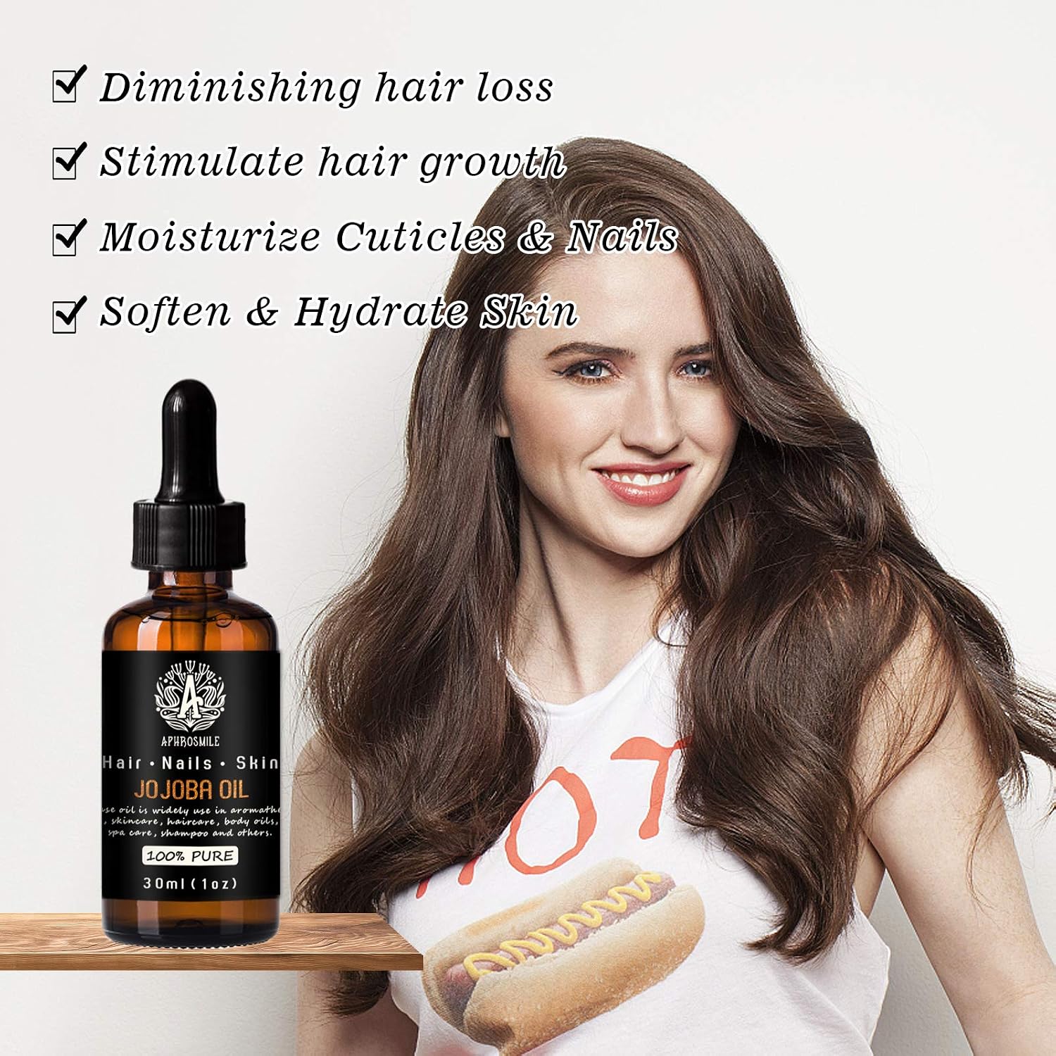 100% Pure Jojoba Oil for Massage 30ml Carrier Oil - Jojoba Oil for Skin Care 1oz Base Oil - Jojoba Oil for Hair Care - Image 4